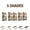 5 Color Whole Set, variant on 4-Tip Microblading Eyebrow Pencil,Waterproof Long-lasting Magic Eyebrow Pencil,Smudging Sweat Proof Eyebrow Pencil,Long-lasting Magic Eyebrow Pen For Natural Makeup