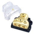 thumbnail image 2 of LEIGESAUDIO 0/2/4 Gauge in 0/2/4 Gauge Out Copper Amp Power Distribution Block for Car Audio Splitter (2WAY), 2 of 4