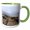 Green/White, variant on 3drose, Calluna Flowers and Granite Boulders in Geres National Park, Portugal, 11oz Mug