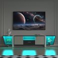 TV Stand with Remote Control, Multiple Modes Changing Lights Modern