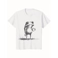 thumbnail image 1 of Camiseta navideña sarcástica vintage de mapache - Humor bilingüe, adorable arte abstracto animal, suave 100 % algodón, unisex, informal, holgada, para hombre y mujer - Estampada y con envío a EE. UU., 1 of 6