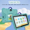 thumbnail image 2 of Tableta WiFi 5G de 7 pulgadas para niños, nueva, para estudio, educación, cuatro núcleos, 4 GB de RAM, 64 GB de ROM, con estuche portátil, regalo para niños, 2 of 5