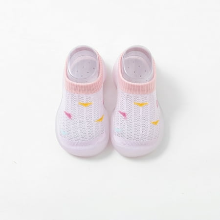 

EGNMCR Baby Socks Toddler Baby Boys Girls Cute Fashion Solid Color Mesh Hollow Out Breathable Soft Non-slip Toddler Shoes Socks Baby Sock Shoes - Baby Days
