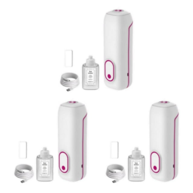 mmirethe Large Capacity Essential Oil Diffuser Nebulizing High Mist Output Aromatherapy for Home Pink Type A 3Set