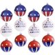 thumbnail image 1 of 12 Uds Bola colgante del Día de la Independencia Vhermosa Figuras Decorativas y Floreros, 1 of 7