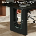 thumbnail image 5 of Tribesigns Modern Executive Desk, 70.9" Large Office Computer Desk, Conference Table Meeting Room Table, Simple Workstation Business Furniture for Home Office, Black, 5 of 8