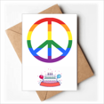 thumbnail image 1 of Rainbow Anti war LGBT Happy Birthday Greeting Cards Envelopes Blank, 1 of 3