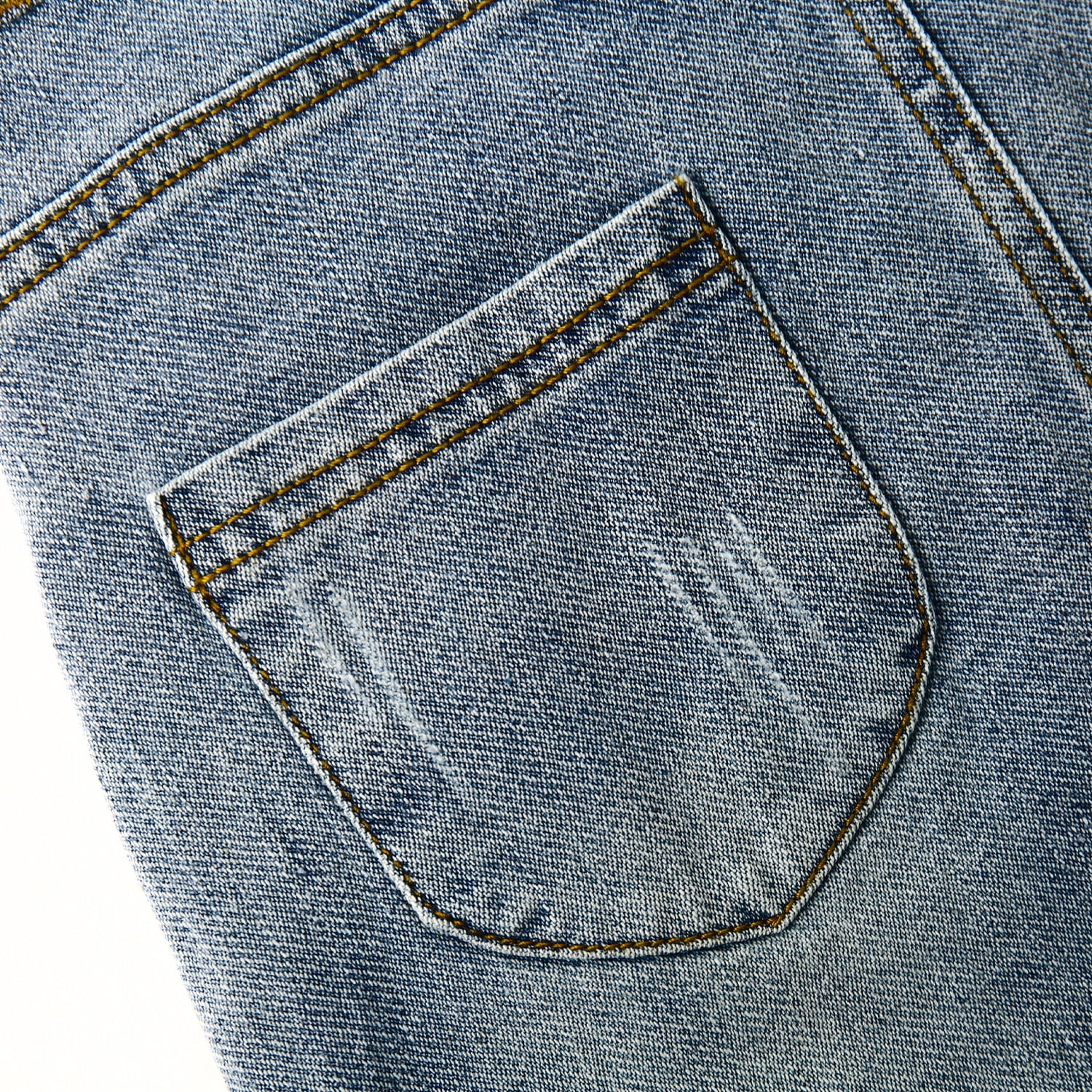 KIDSCOOL SPACE Girls Denim Skirts,Baby Girls Ripped Soft Stretchy Jeans Overall Dress,Light Blue,6-9 Months