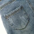 thumbnail image 5 of KIDSCOOL SPACE Girls Denim Skirts,Baby Girls Ripped Soft Stretchy Jeans Overall Dress,Light Blue,9-12 Months, 5 of 7