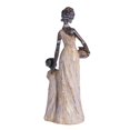 thumbnail image 2 of Madre africana e hijo estatuilla escultura artesanía adornos decoración figuras estatua para estante, mesa, oficina, hogar Soledad mami hijo estatuilla, 2 of 10