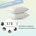 Shredded Memory Foam Pillows Queen Size Set of 2,Adjustable Bed