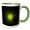 Green/White, variant on 3drose, Sunshine Rays Digital Art by Angelandspot, 11oz Mug