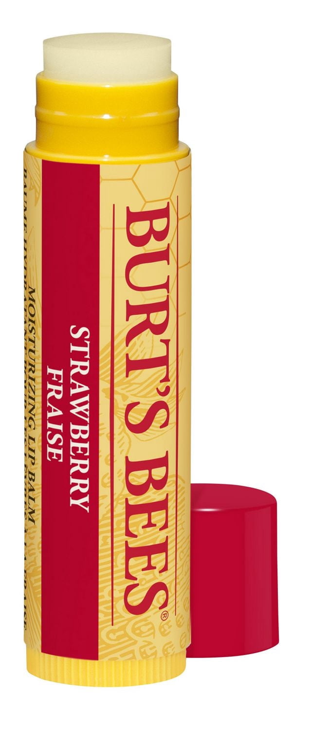 Burt’s Bees 100% Natural Moisturizing Lip Balm, Strawberry -