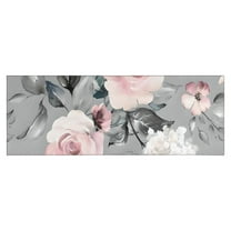 Pioneer Flower Floral Print Pattern Kitchen Rug Mat,Kitchen Runner Rugs Non Skid Washable,Decorative Kitchen Floor Mats for Kitchen,Sink,Laundry,17"X47"