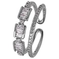 thumbnail image 1 of Mujeres Moda Anillo Abierto Anillos Ajustable Cubic Zirconia Promesa Anillos para Ella Regalos para todos los días Anillos de desgaste, 1 of 7
