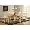 thumbnail image 2 of Iconic Furniture Company 7-Pc Ladder Wood Bella Dining Set in Caramel/Biscotti, 2 of 6