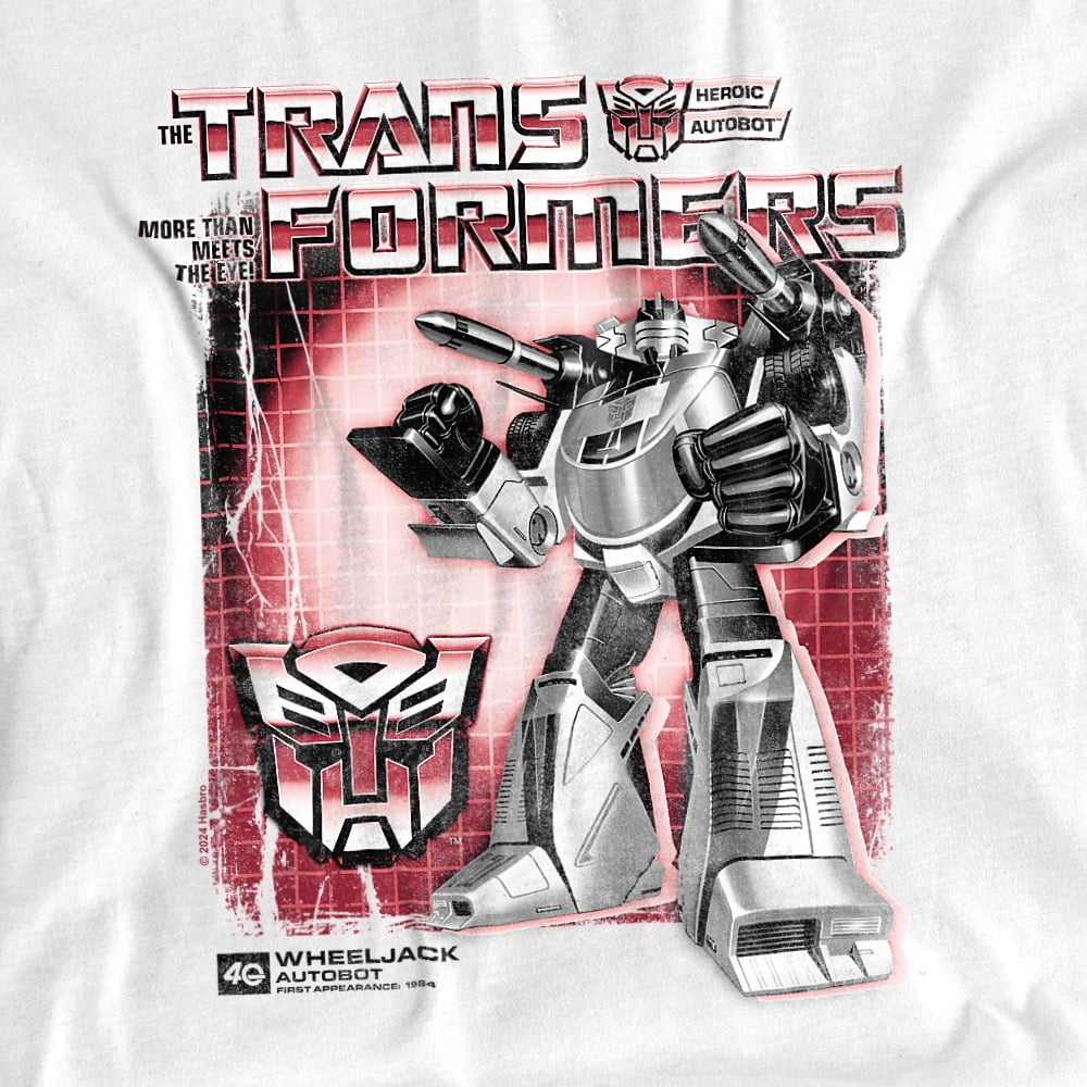 Transformers 40Th Anniversary T-Shirt Wheeljack Box Unisex Graphic Tee for Men & Women