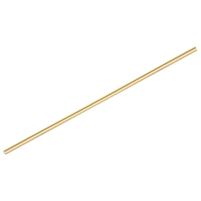 Uxcell Brass Rods 1/4" x 14" Brass Solid Round Rod for Handle Pin DIY Craft Material 1Pcs