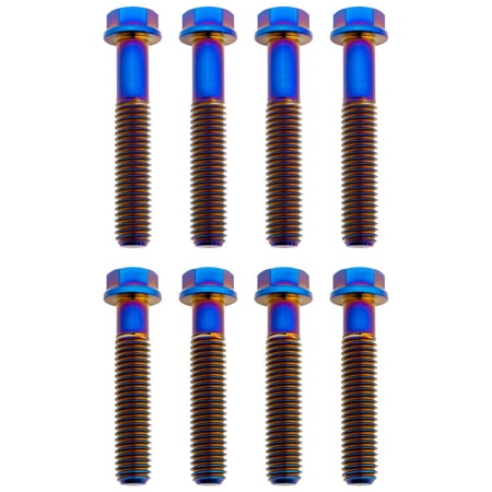Tusk Titanium Triple Clamp Bolt Kit Ride Engineering Triple Clamp Burnt Blue for Ktm 150 Sx (Fuel Injected) 2025