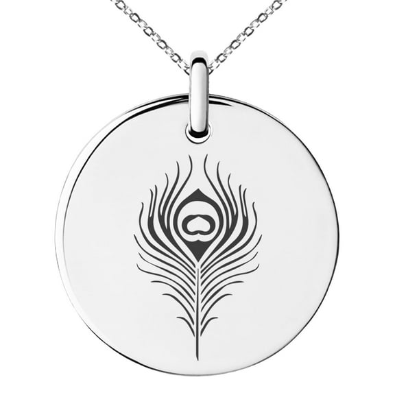 Stainless Steel Hera Greek Goddess of Marriage Engraved Small Medallion Circle Charm Pendant Necklace