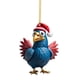 thumbnail image 1 of Cute Rooster Car Pendant Home Tree Decoration Christmas Tree Ornament Home Decor, 1 of 2