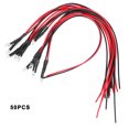thumbnail image 1 of 50 Uds diodo cableado cabeza redonda luminosa resaltado enchufe recto cuentas LED 12V 3mm, 1 of 8