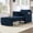 Blue, variant on YWEN 3 in 1 Convertible Sleeper Chair, Modern Chenille Pull Out Couch Bed w/ Adjustable Backrest, Lounge Chaise Recliner w/ Side Pockets&Storage Basket, Futon Sofa Bed for Living Room/Small Spaces