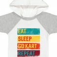 thumbnail image 4 of Inktastic Gokarting Eat Sleep Go Kart Repeat Boys or Girls Baby Bodysuit, 4 of 5