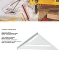 thumbnail image 4 of Woodworking Square Protractor, Carpentry Triangle Ruler Aluminum Alloy  for Engineer Carpenter Black,Silver,Blue, 4 of 7