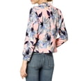 thumbnail image 3 of Allegra K Women's Open Front Floral Print Blazer, 3 of 6