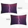thumbnail image 4 of Balery Thunderstorm Violet Purple Bedding Queen Pillow Cases - Envelope Closure - Soft Brushed Microfiber Fabric - Shrinkage and Fade Resistant Pillow Cases-14"x20", 4 of 9