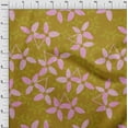 thumbnail image 4 of oneOone Silk Tabby Dark Mustard Fabric Asian Block Floral Diy Clothing Quilting Fabric Print Fabric By Yard 42 Inch Wide, 4 of 4