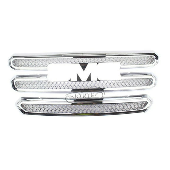 NINTE Grille Overlay for 2016-2017 GMC Terrain SLE/SLT 3 Bar Chrome Front Grill Covers