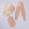 thumbnail image 2 of CSChome Shower Ball Set Bath Towel Set 1 Set Soft Long Strip Water Absorption Reusable Three Piece Set Cleaning Portable Back Scrubber Shower Ball, 2 of 7