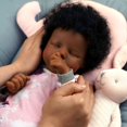 Lifelike Reborn Baby Dolls Black 17Inch BabySoft Body & Curls