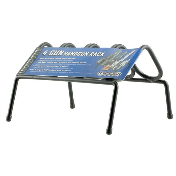 LOCKDOWN HANDGUN RACK 4 GUNS METAL BLACK