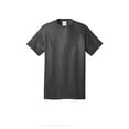 thumbnail image 4 of Port & Company Men's Core Cotton Classic Comfort and Relabeling Casual T-Shirts Dark Heather Grey Small, 4 of 5