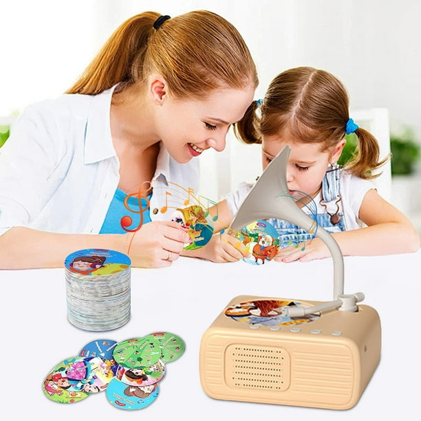 Fonógrafo para Niños Ganfancp de Educación Temprana Bluetooth Habilitado Regalo de Navidad