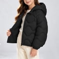 thumbnail image 2 of BLVB Hooded Puffer Jackets for Boys Girls Lightweight Packable Zip up Fall Winter Coat Warm Comfy Outerwear(Black,7-8 Years), 2 of 9