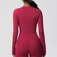 thumbnail image 5 of Cxenplz Womens Long Sleeves Shirt Basic Crew Neck Slim Fit Tees Casual Y2k Going Out Outfits Tight Fitted Clothes, 5 of 9