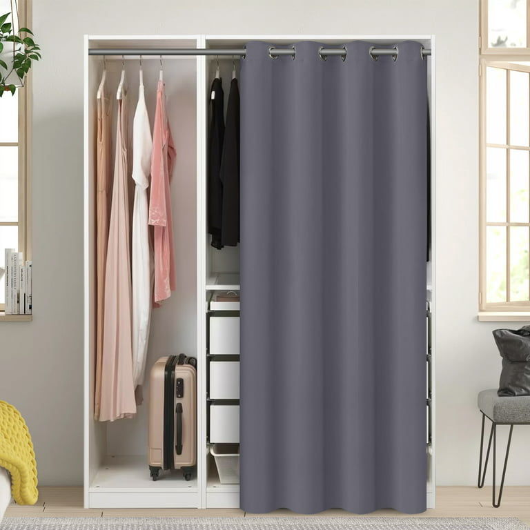 HORV Doorway Curtain Tapestry Soundproof Thermal Insulated Door Blanket  Room Divider Partition Blackout Window Treatment for Home Kitchen Cafe