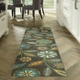 thumbnail image 2 of Maples Rugs Reggie Bohemian Floral Dark Grey Non Slip Hallway Runner Rug, 2' x 9', 2 of 6