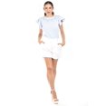 thumbnail image 5 of Short de vestir con pinzas Roman Fashion/ Juvenil, 31404 (Blanco) blanco EG, 5 of 5