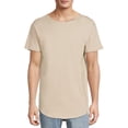 thumbnail image 3 of No Boundaries Men's Elongated T-Shirt with Short Sleeves, 2-Pack, 3 of 6