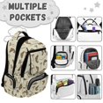 thumbnail image 3 of HUISEFOR Camo Fish School Backpack Set 4 Piece Durable Multi-Pocket Bookbag with Lunch Box Pencil Case Water Bottle Holder 17 Inch for Elementary School 2nd-3rd Grade, 3 of 7