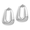 thumbnail image 2 of FB Jewels 14k White Gold Polished Hoop Earring Jackets, 2 of 3