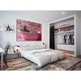 thumbnail image 2 of Mudket Leopard in Pink Bathtub with Floral Wallpaper Canvas Wall Art, Cute Bathroom Glam Wall Decor Pictures Waterproof Print for Bathroom Girls Bedroom Home Decor , Framed Ready to Hang - 12"L x 8"W, 2 of 9