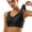 Black, variant on Lace Backless Bra Push Up Wireless Fixed Cup Racerback Tank Top Style Underwear for Women Light Purple XXL