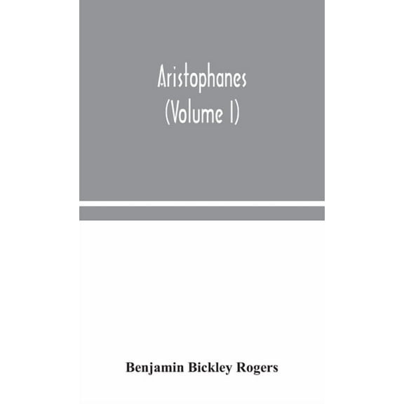 Aristophanes (Volume I), (Hardcover)