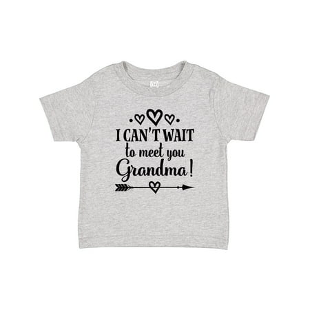 

Inktastic I Can t Wait To Meet You Grandma Baby Announcement Boys or Girls Baby T-Shirt